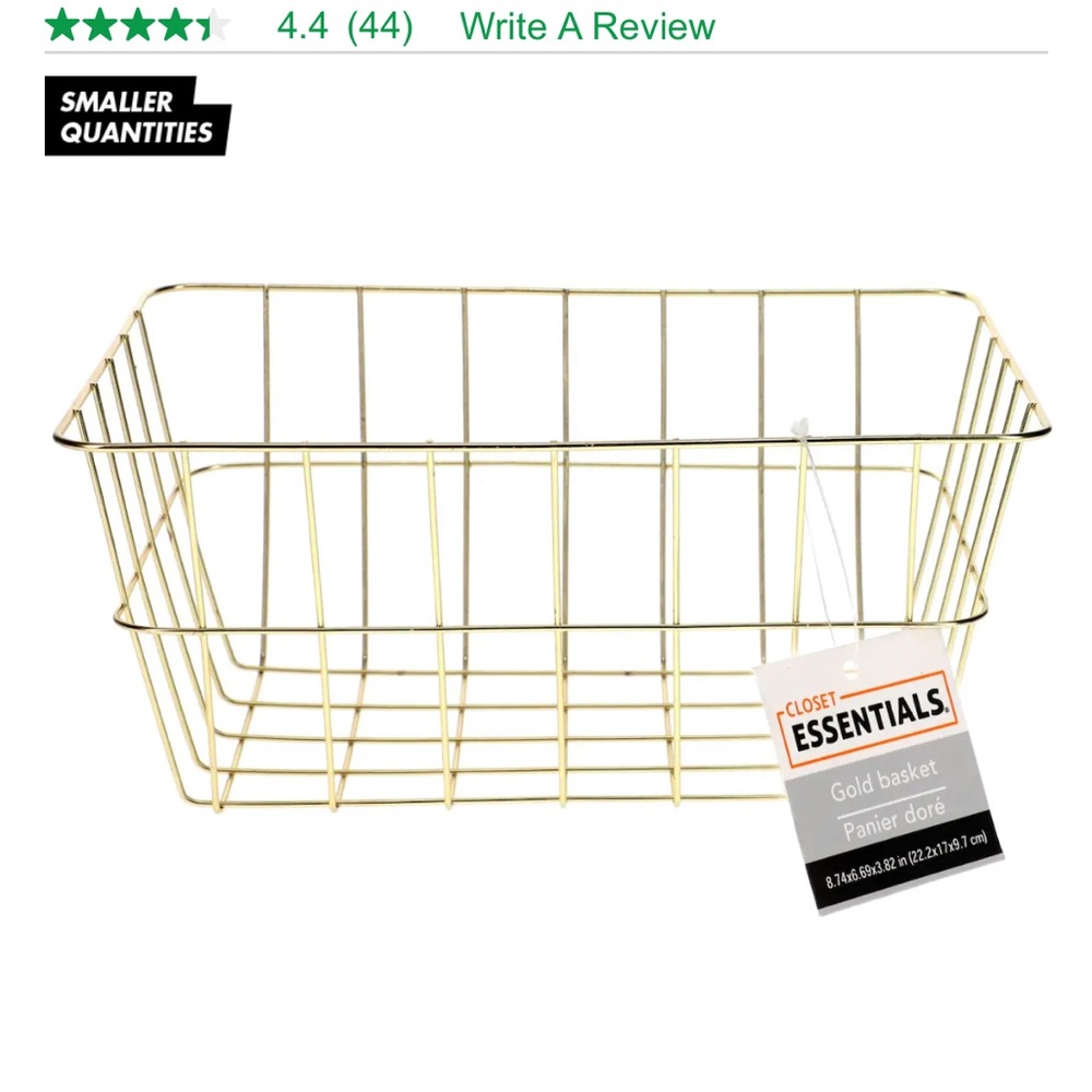 🫶🏼Gold wire baskets